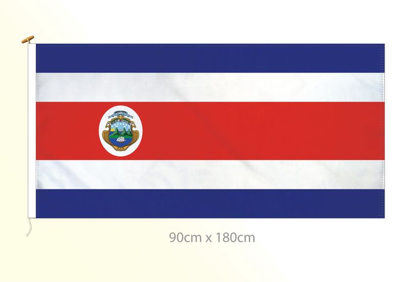 Costa Rica flag large 36x72