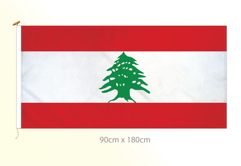 Lebanon flag large 36x72
