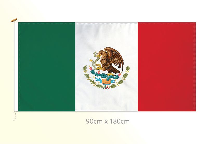 Mexico flag large 36x72 H