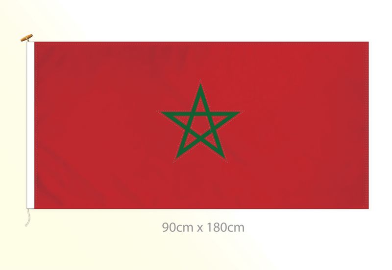 Morocco flag large 36x72 S