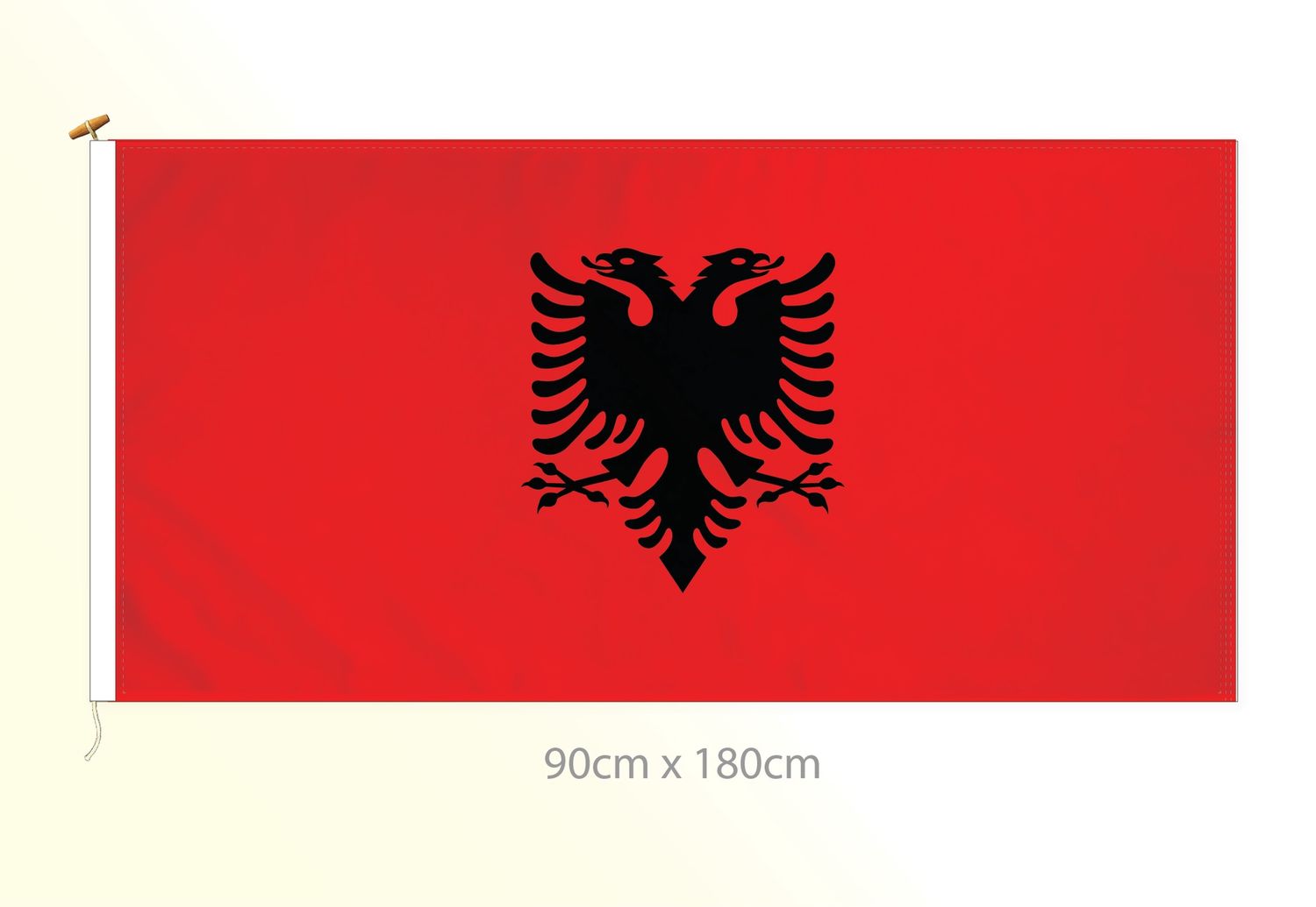 Albania flag large 36x72