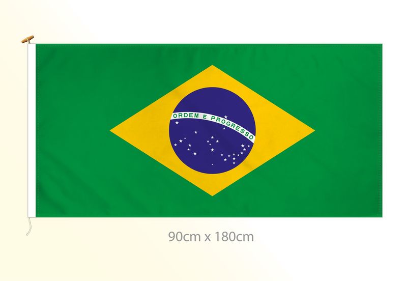 Brazil flag large 36x72