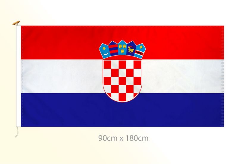 Croatia flag large 36x72