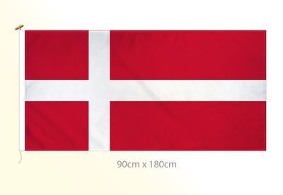 Denmark flag large 36x72 H