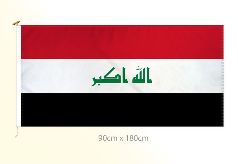 Iraq flag large 36x72