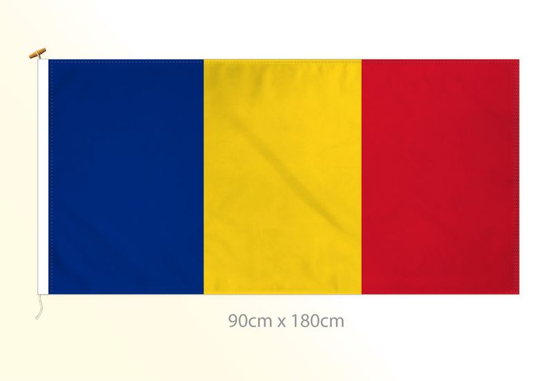 Romania flag large 36x72
