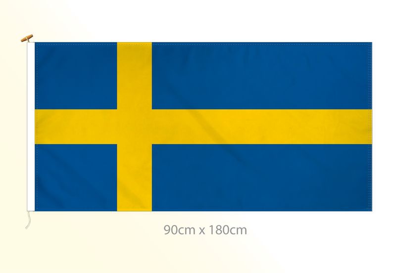 Sweden flag large 36x72 H