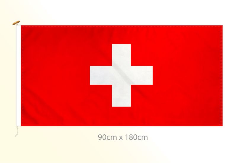 Switzerland flag large 36x72