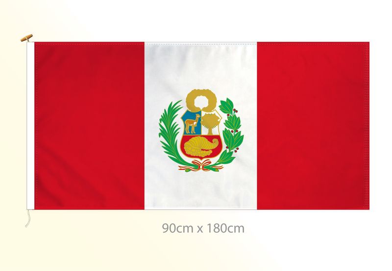 Peru flag large 36x72