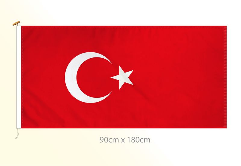 Türkiye flag large 36x72