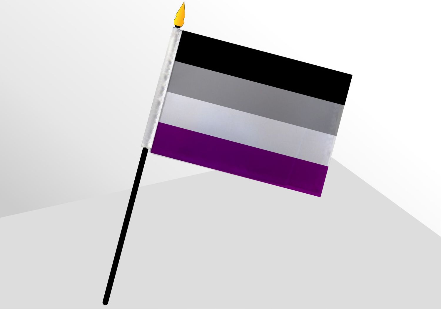 Asexual Pride Small Flag 4x6