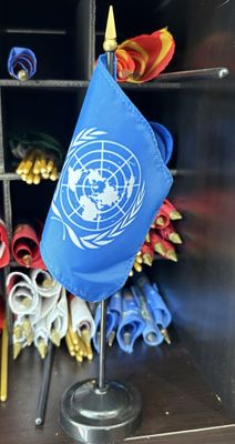 United Nations small standard flag 4x6