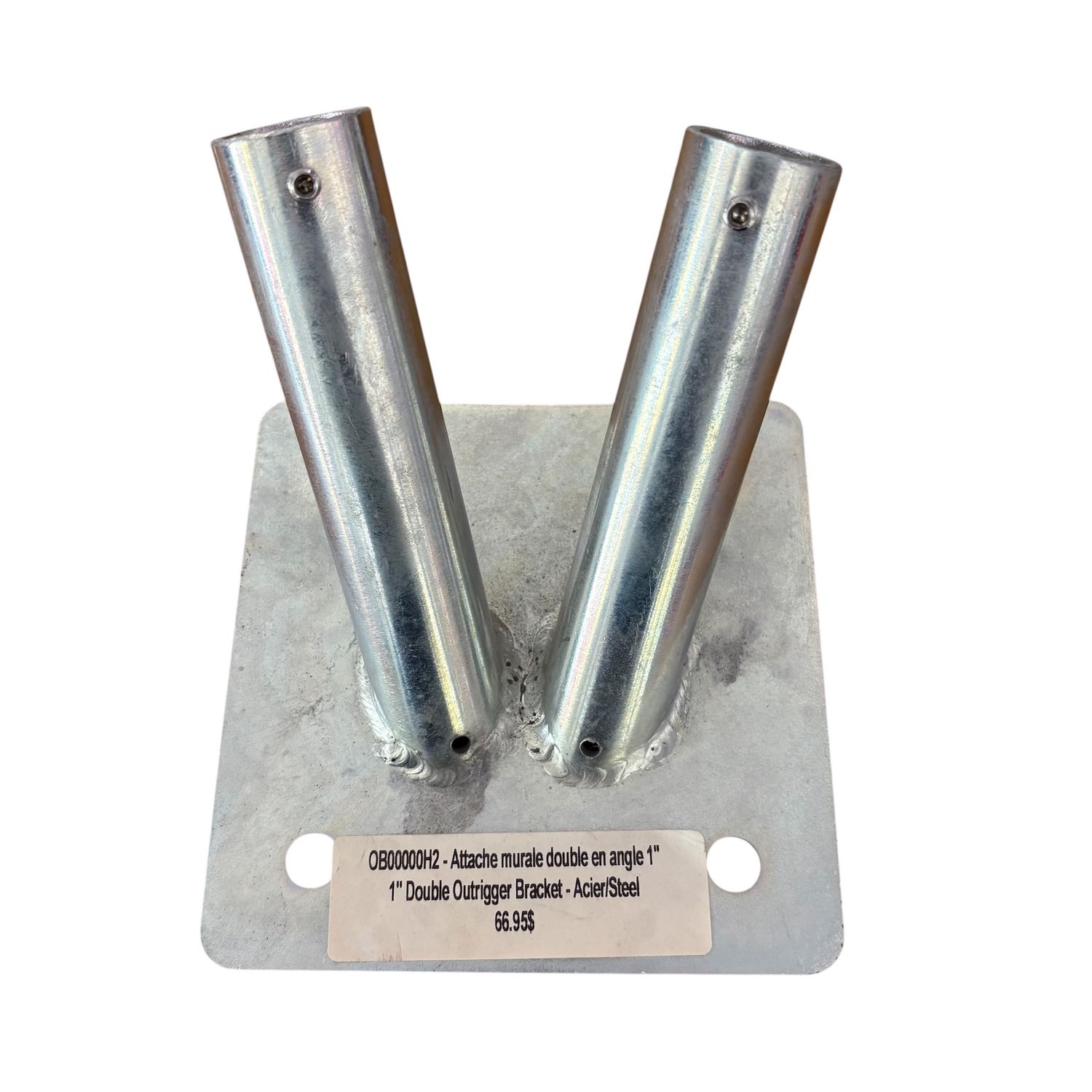 Steel 45 Degree Angle Double Wall Bracket, 1