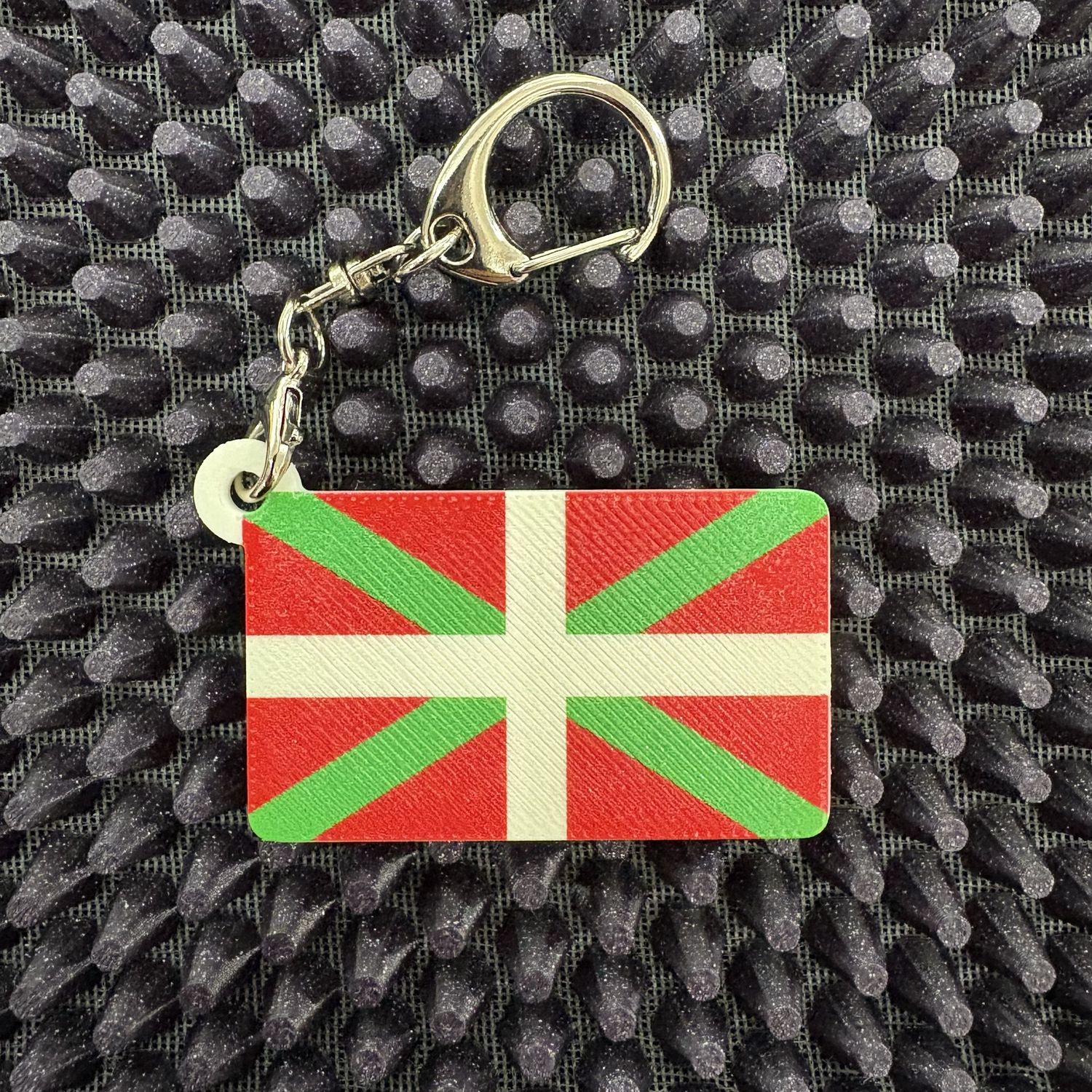 Basque plastic keychain