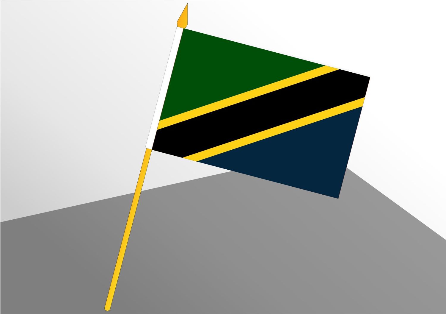 Tanzanie petit drapeau économique 4x6
