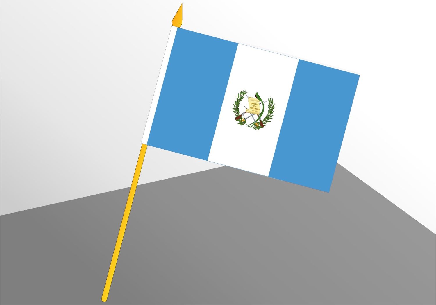 Guatemala petit drapeau économique 4x6