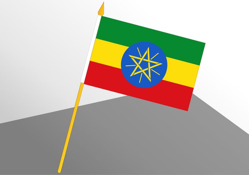 Ethiopia small economic flag 4x6