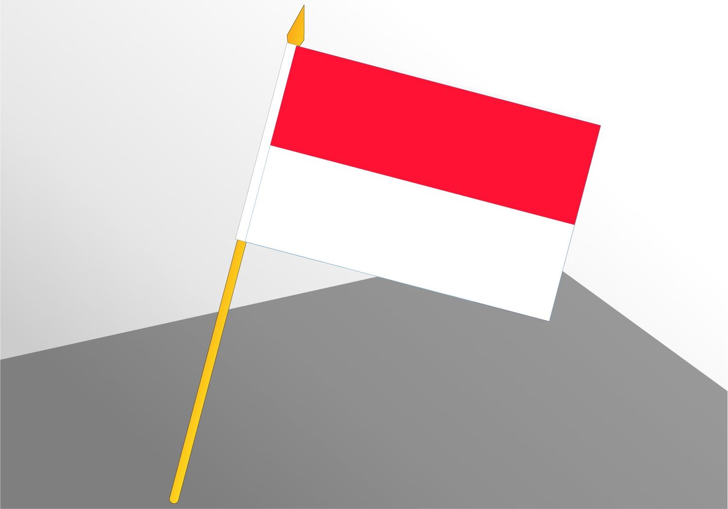 Indonésie petit drapeau économique 4x6