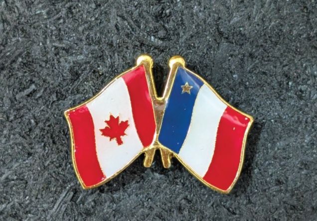 Canada/ Acadie épinglette croisée