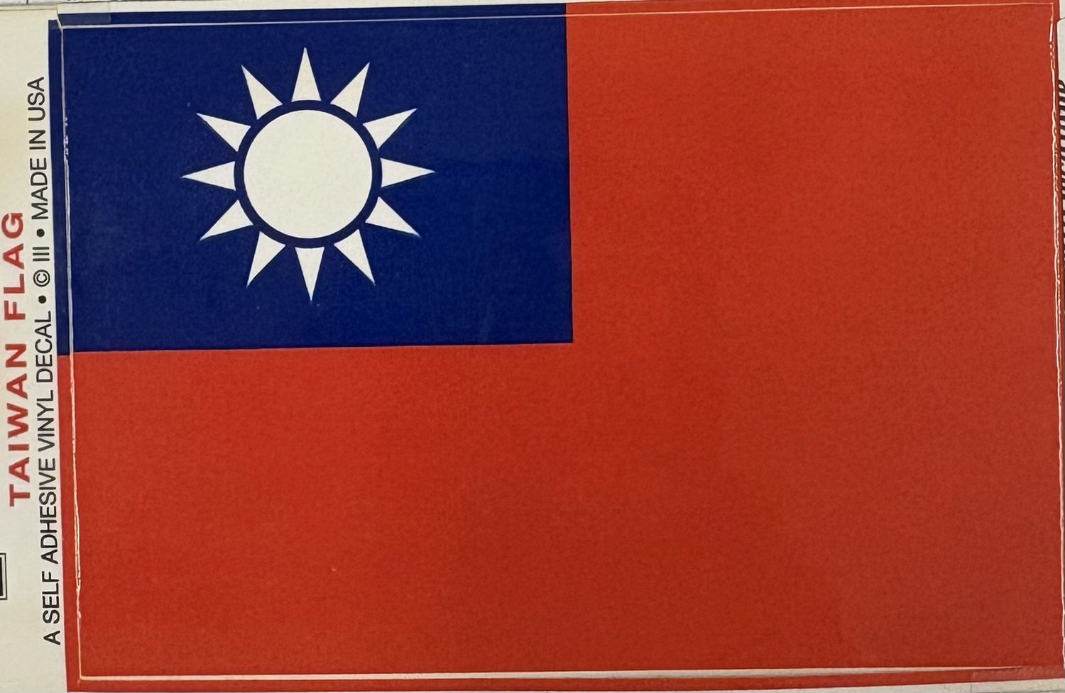 Autocollant Taiwan standard