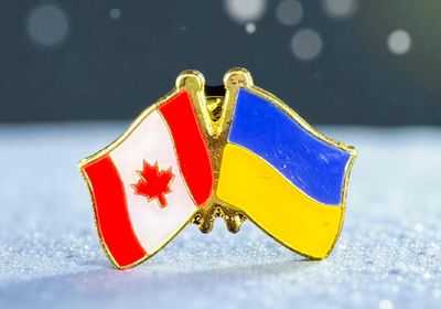 Canada/ Ukraine cross pin