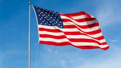 Outdoor flags of the USA