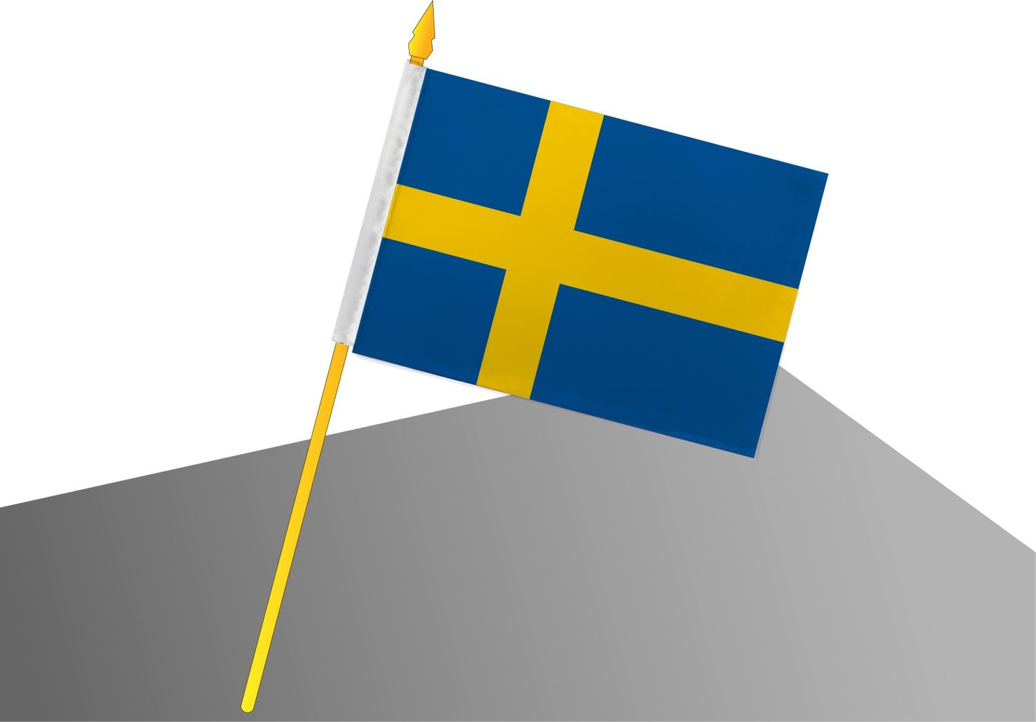 Suède petit drapeau économique 4x6