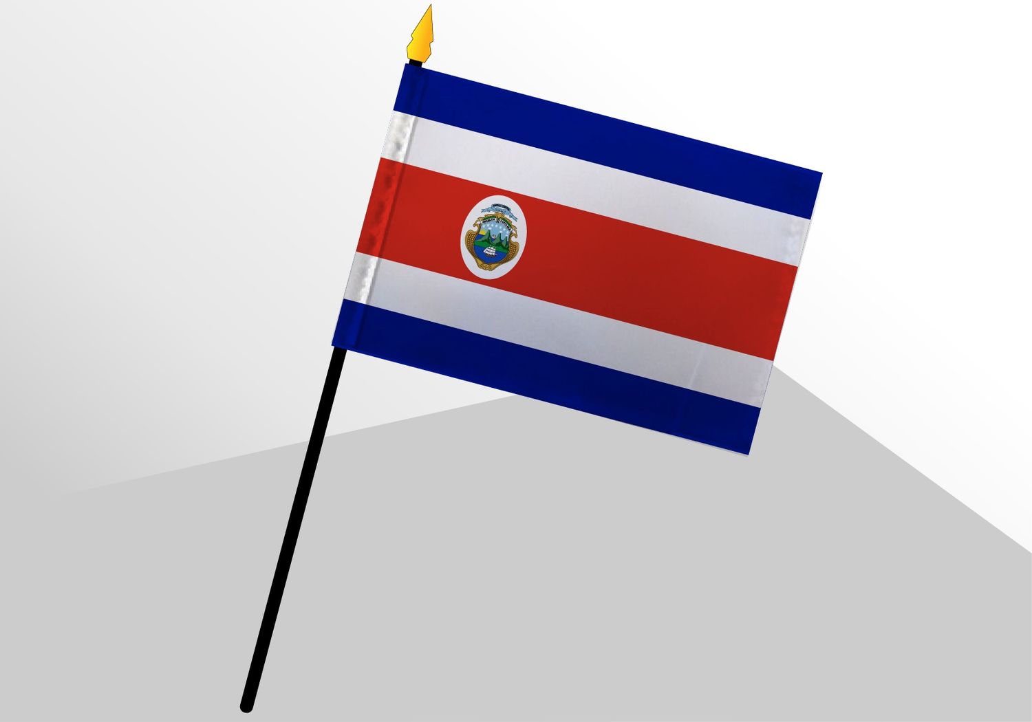 Costa Rica small standard flag 4x6