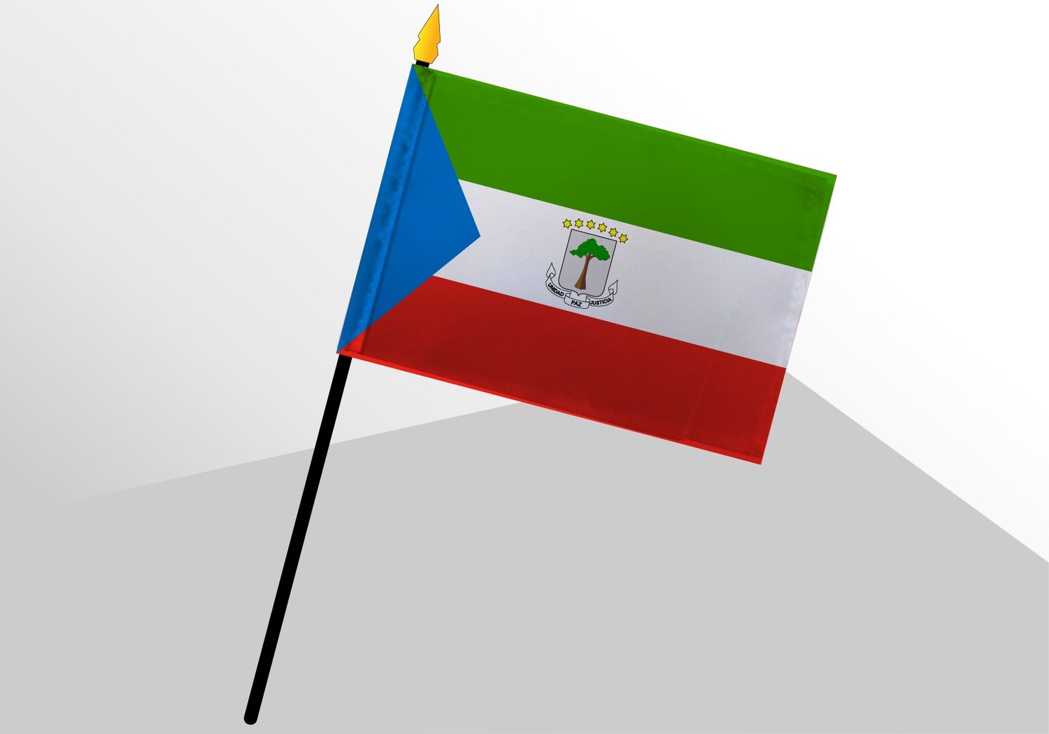 Equatorial Guinea small standard flag 4x6