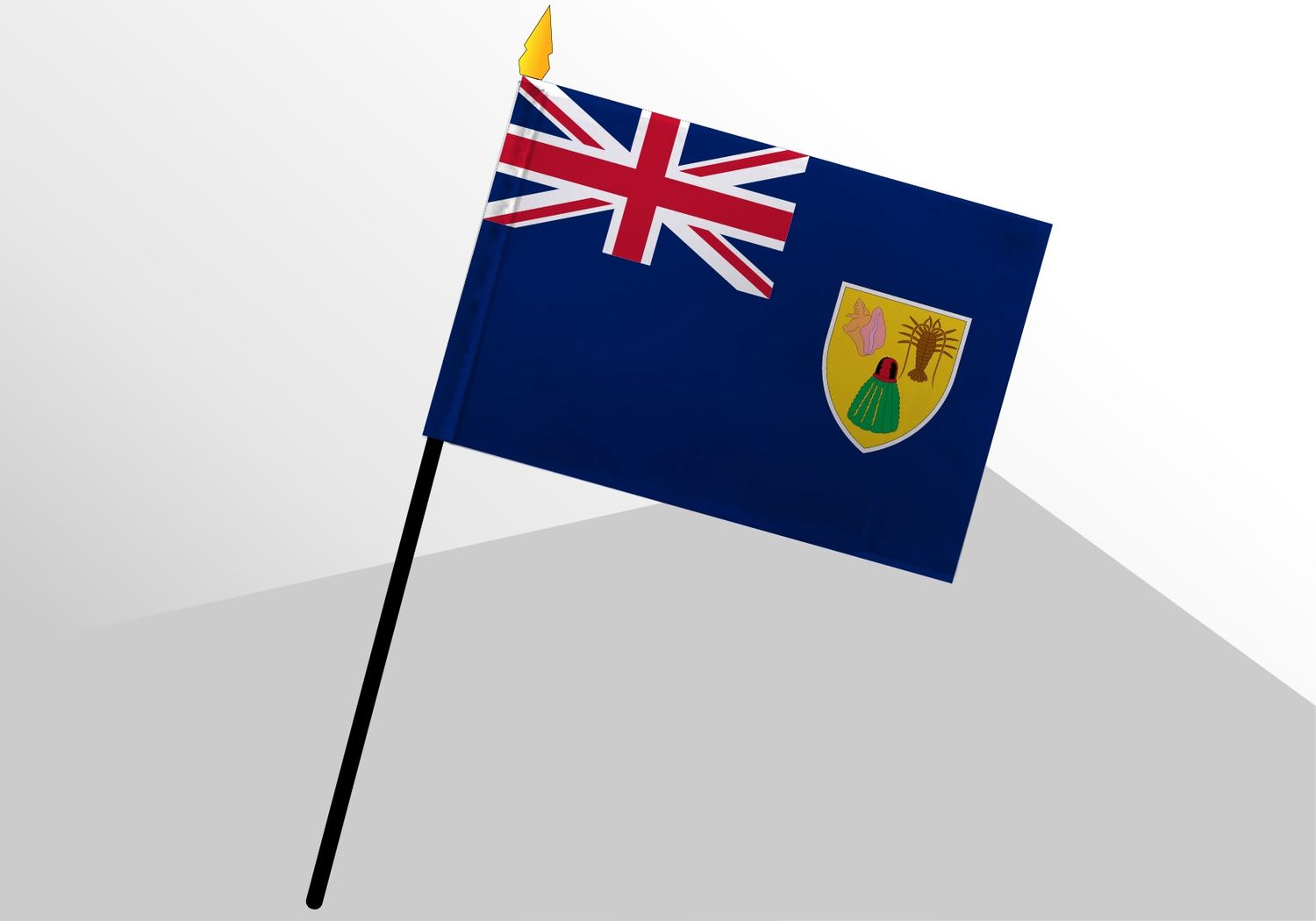 Turks and Caicos Islands small standard flag 4x6