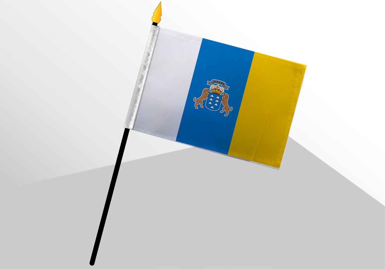 Canary Islands small standard flag 4x6