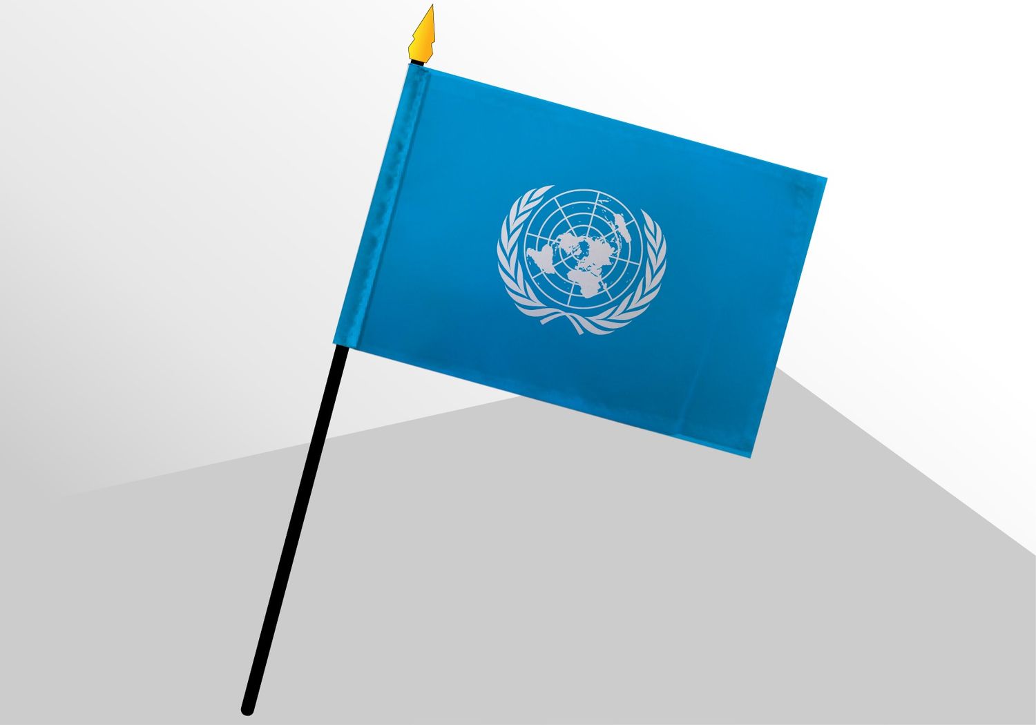 United Nations small standard flag 4x6
