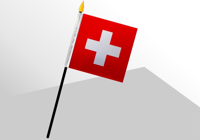 Switzerland small standard flag 4x4