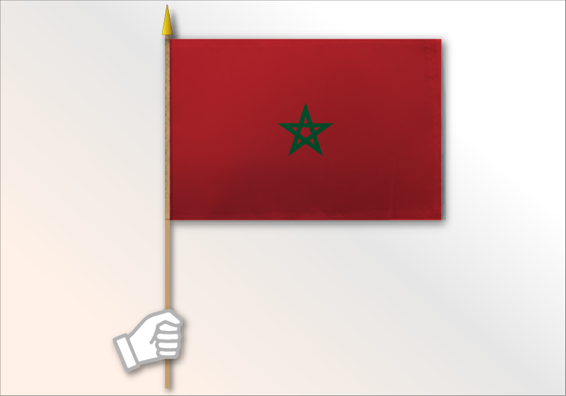 Morocco flag medium 12x18