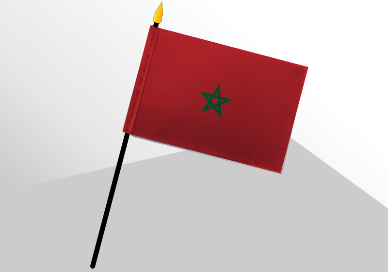Morocco small deluxe flag 4x6