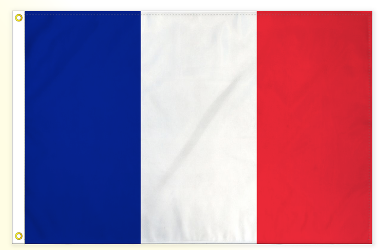 France medium flag 24x36 H