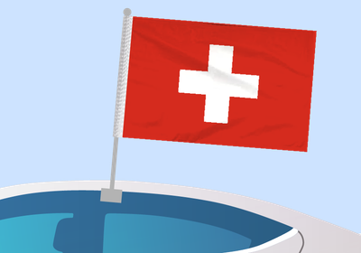 Switzerland - Car flag with clip