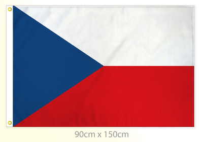 Czech Republic flag large 36x60