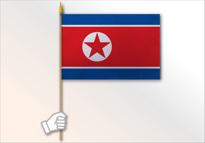 North Korea Medium Flag 12x18