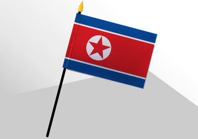 North Korea small standard flag 4x6