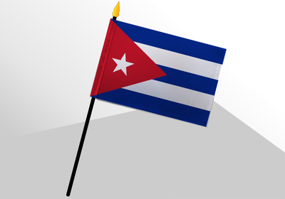 Cuba small standard flag 4x6