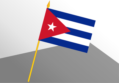 Cuba small economic flag 4x6
