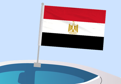 Egypt - Car flag with clip