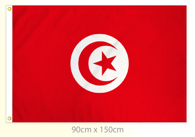 Tunisia flag large 36x60