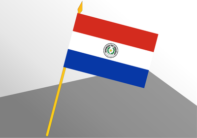 Paraguay small economical flag 4x6