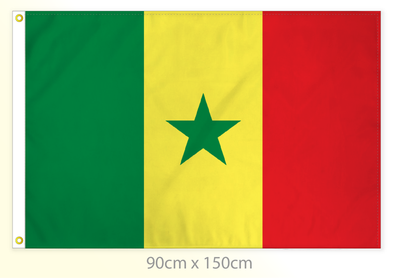 Senegal flag large 36x60