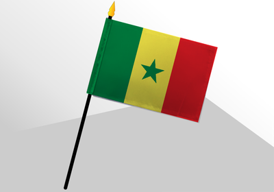 Senegal small standard flag 4x6