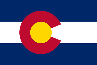 Colorado small flag 4x6