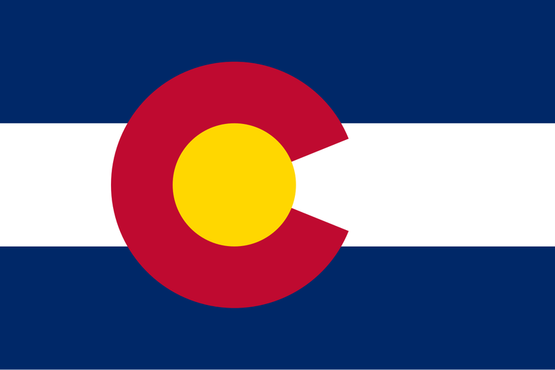 Colorado small flag 4x6
