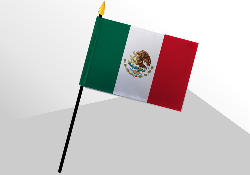 Mexico small standard flag 4x6